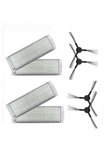 ibrush Συμβατό με Mi Robot Styj02ym, 4 φίλτρα Hepa και 4 πλαϊνές βούρτσες