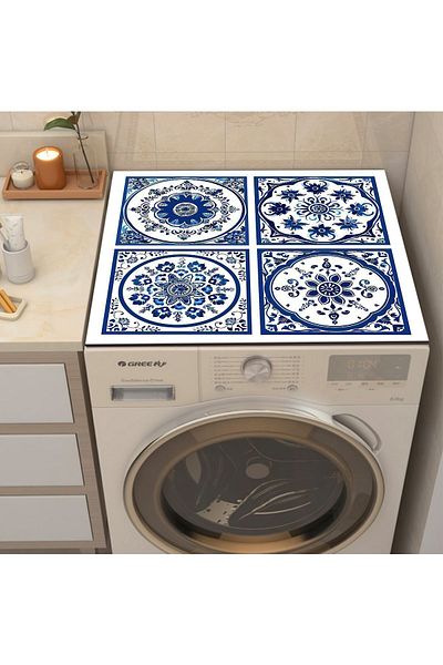 3D ELSE HALI Washing Machine Dryer Refrigerator - Liquid Proof Non-Slip, Washable Cover