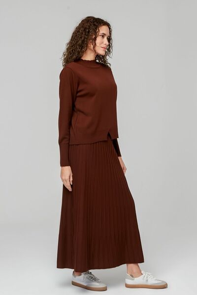 ilmek Women's Knitwear Sweater Skirt Set