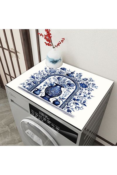 3D ELSE HALI Washing Machine Dryer Refrigerator - Liquid Proof Non-Slip, Washable Cover