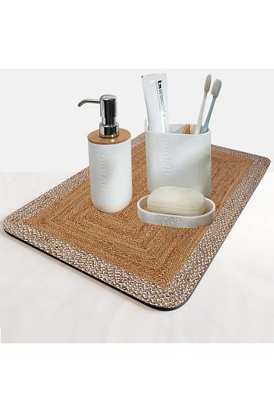Else Dekor Χαλάκι παρουσίασης Organizer μπάνιου με μοτίβο Cosmetic Jewelry Mat Organizer