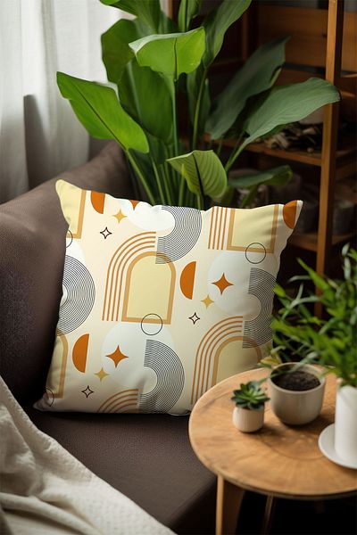 Else Dekor 43x43cm Διπλής Όψης Ψηφιακή Εκτύπωση Μινιμαλιστική Μαξιλαροθήκη Ριχτάρι