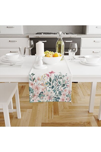 Else Dekor 40x140cm Ψηφιακό τυπωμένο πολύχρωμο λουλουδάτο μοτίβο ανθεκτικό στους λεκέδες Runner