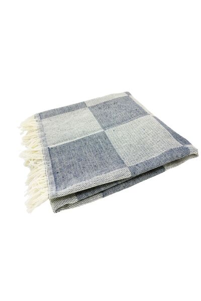 FUNNDY Checkerboard Patterned 2-Piece Summer Loincloth Set - Beach Towel 70x155 Cm