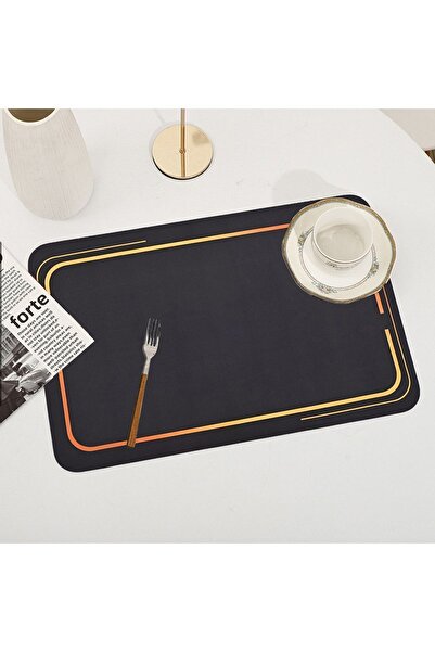 Else Halı Desen Yıkanabilir Kaymaz Dikdörtgen Amerikan Servis Tabak Altı Supla