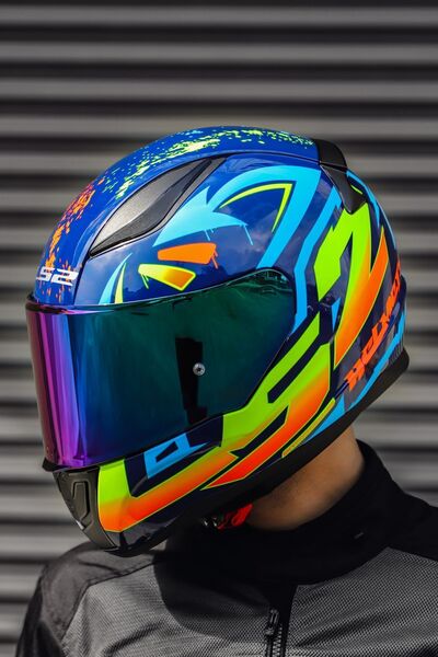 LS2 RAPİD TAGLINE MAVİ-NEON SARI