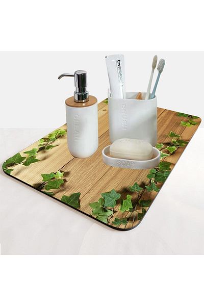 Else Dekor Χαλάκι παρουσίασης Organizer μπάνιου με μοτίβο Cosmetic Jewelry Mat Organizer