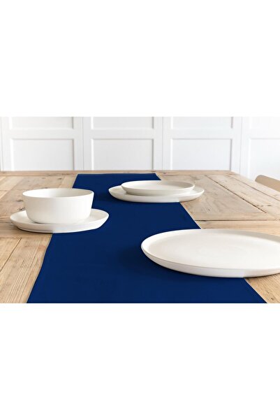 Maxxdeco Dark Blue Modern 45x150cm Polyester Flashy Decorative Runner for Tab...