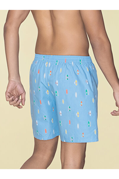 XYXX By Styli Printed Cotton Boxer Shorts with Elasticated Waistband