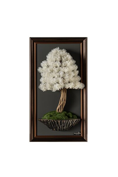 Omnia Concept Bonsai Tablaeu -3-3A - Mdf Plaka Üzerinde Çerçeveli 3 Boyutlu Y...