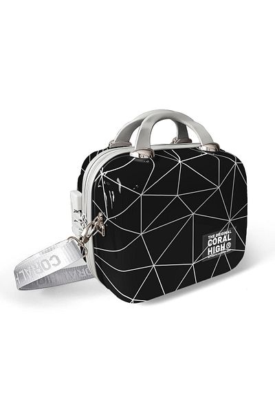 Coral High Colorful Patterned Shoulder Strap Pc Makeup Bag 16809