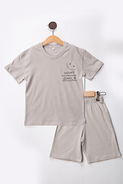 MUTTİ Set de pantaloni scurți și tricouri pentru copii cu zâmbet
