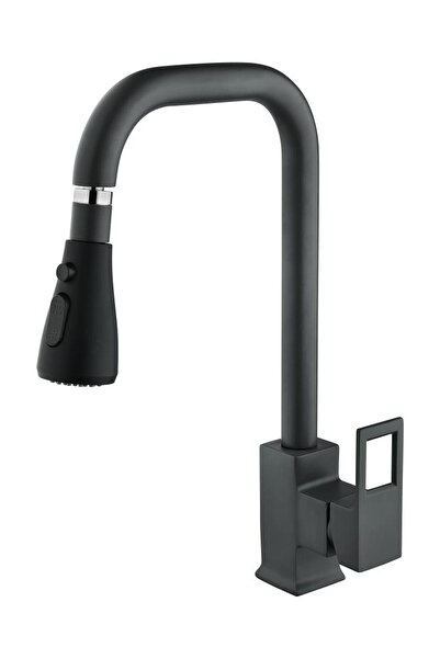 Vilas Trento Anthracite Gray High Body Kitchen Faucet
