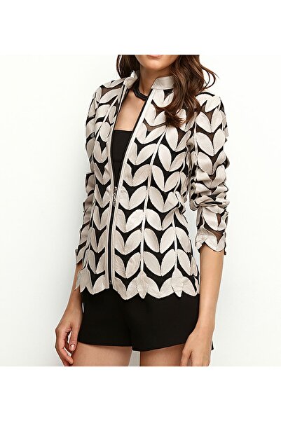 Zamback Yaprak Deri Ceket