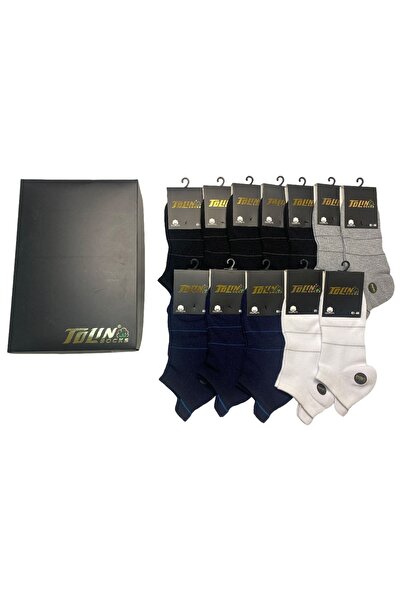 TOLIN Чоловічий 12-колірний комплект бавовняних шкарпеток 10376