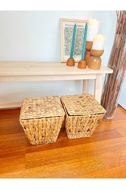 KaiHome 2li Hasır Kapaklı Çok Amaçlı Patates Ve Soğan Sepeti