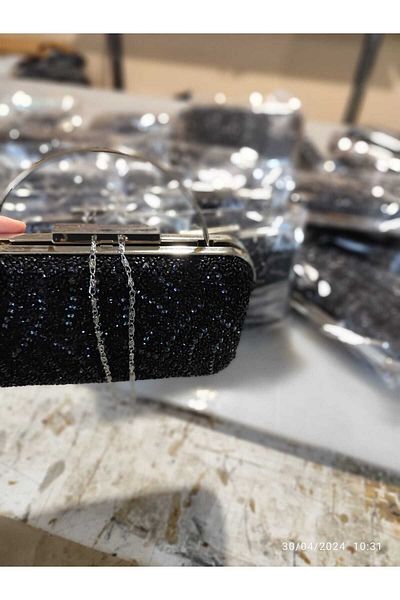 lowell bag Lowell Night - Geantă de rochie de seară cu detalii de piatră