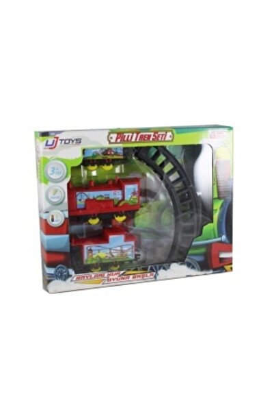 Nizam Oyuncak Uj Toys Pilli Raylı Vagonlu Klasik Oyuncak Tren Seti Siyah