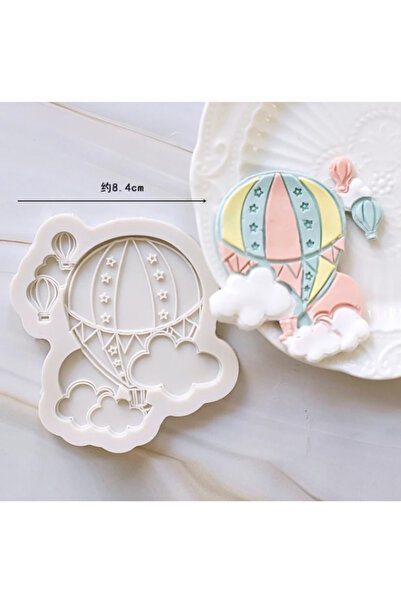 adarya Bulutlu Hava Balonu Şeker Hamuru Kalıbı