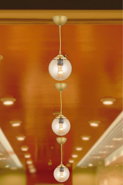 SONSUZ AYDINLATMA&AVİZE Luxury Chandelier - Infinite Pendant Lamp, Antique Single Honey, Glop Ball Glass Facing