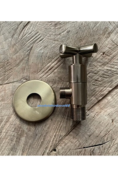 Yms LÜX PİRİNÇ ANTİK SARI AÇ KAPA TAHARET MUSLUĞU ANTİK KLOZET VANASI