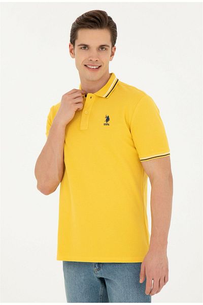 U.S. Polo Assn. Μπλουζάκι U.S. Polo Assn. Ανδρικό Saffron Basic