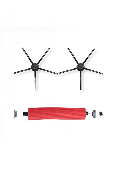 ibrush Roborock S7 Sonic 2 τεμάχια μαύρη πλαϊνή βούρτσα και 1 τεμάχιο κύρια β...