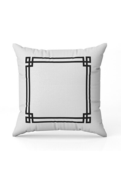 Else Dekor Κάλυμμα μαξιλαριού ριχτάρι σε λευκό Sizyah με μοτίβο ψηφιακής εκτύπωσης