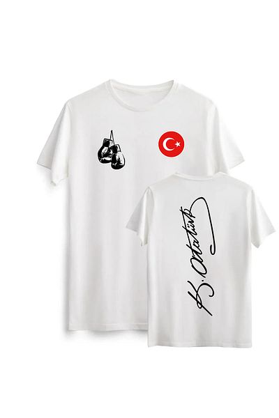 Pisa Art Μπλουζάκι με υπογραφή Ataturk Unisex Oversize - Ενήλικες και Παιδιά
