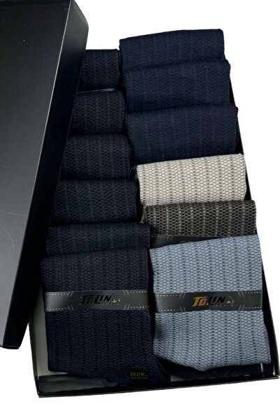 TOLIN 14207 Модель Чоловічий 12-паковий набір кольорових шкарпеток з бамбука