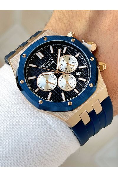Ferrucci Function Function 3 Atm Waterproof Siikon Cord Men's Wristwatch
