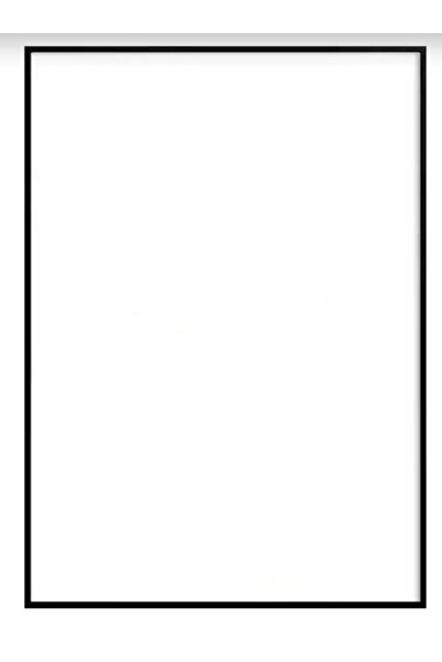 POLAT CAM Siyah metal camlı resim çerçevesi33x48