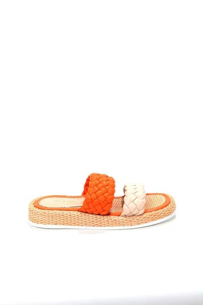 Elisse Shoes Μαύρες μπεζ γυναικείες παντόφλες - Ψάθινη λεπτομέρεια