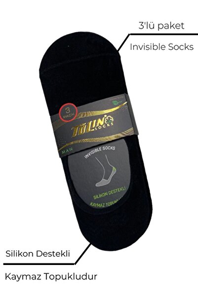 TOLIN Мъжки комплект от 12 бамбукови балерини, смесени цветове, неплъзгащи се, невидими, 10400