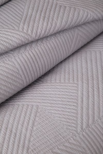 Apricitas HOME Double Savoy Gray Jacquard Bedspread Set