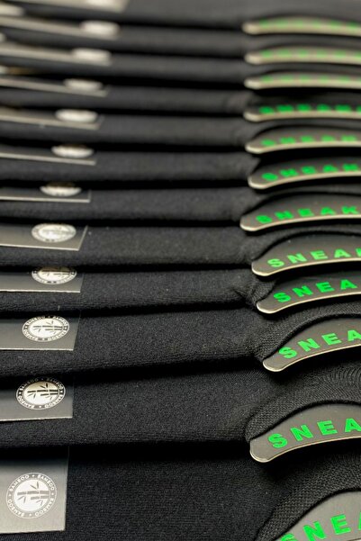 TOLIN Ανδρικό Σετ 12 Μαύρες Κάλτσες Sneakers από Μπαμπού 10600