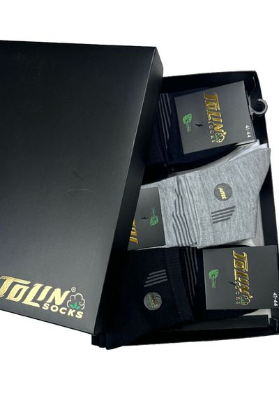 TOLIN Set of 12 Colorful Men's Bamboo Booties Socks - Half Socks1055036