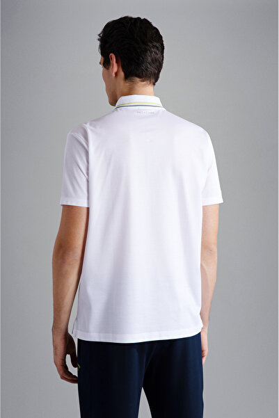 PAUL&SHARK MEN'S KNITTED POLOSHIRT C.WCOTTON