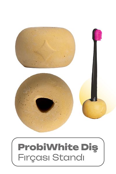 Probident Probiwhite Natural Handmade - Toothbrush Holder Stand