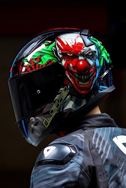 LS2 Rapid 2 Happy Dreams Kask Siyah Vizörlü (CAMLI)