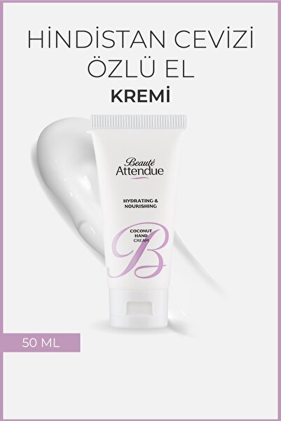 BEAUTE ATTENDUE Nemlendirici Ve Besleyici Hindistan Cevizli El Kremi