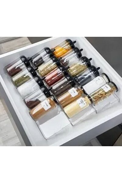 SOLİDCLASS Nisba Ticaret Ürünü 3 Lü 30x10 Cm Ayarlanabilir Çekmece Içi Bahara...