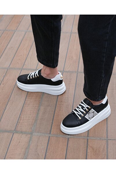 FOLLİNİ Tenis de damă din piele naturală - cu detalii despre accesorii