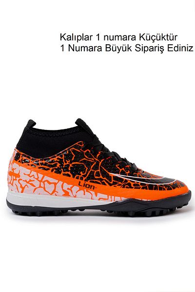 Freemax Pantofi Fotbal Freemax.1072 - Unisex, cu Sosete, Portocaliu Negru
