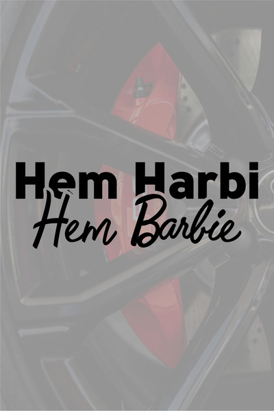 Quart Aksesuar ملصق زجاجي للسيارة مقاس 20 × 7 سم لكل من هارب وباربي