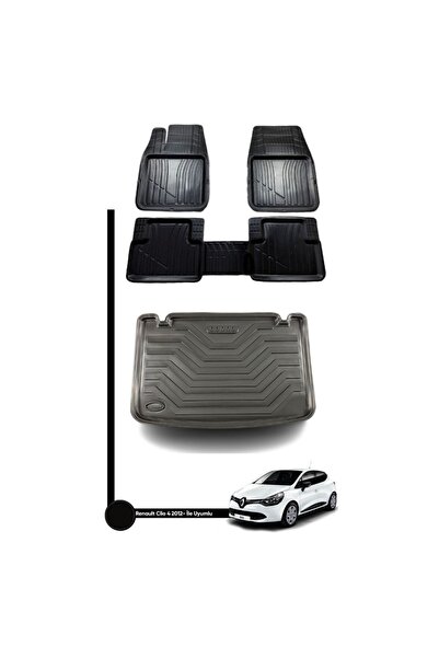 Gold Oto Aksesuar Renault Clio 4 Hatchback Oto Paspas Ve Bagaj Havuzu Double ...