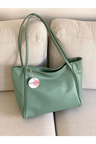 BAGLOVİS Geanta de dama de marime mare cu piele moale