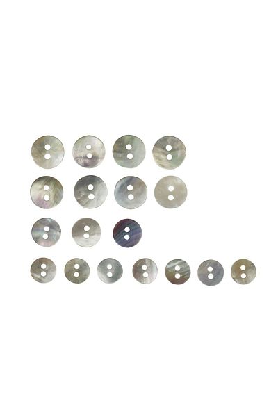 Final Düğme Genuine Mother of Pearl Round Model Button - 100% Seashell 20.5 Mm (10 PCS)