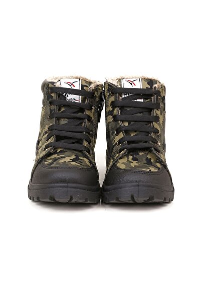 AYN-Shoes Erkek Çocuk Bot Konforlu Esnek Kullanışlı Hava Alan Erkek Kaliteli Bağcıklı Ortapedik