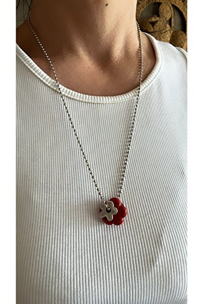 by özllem Porcelain Daisy Colorful Necklace